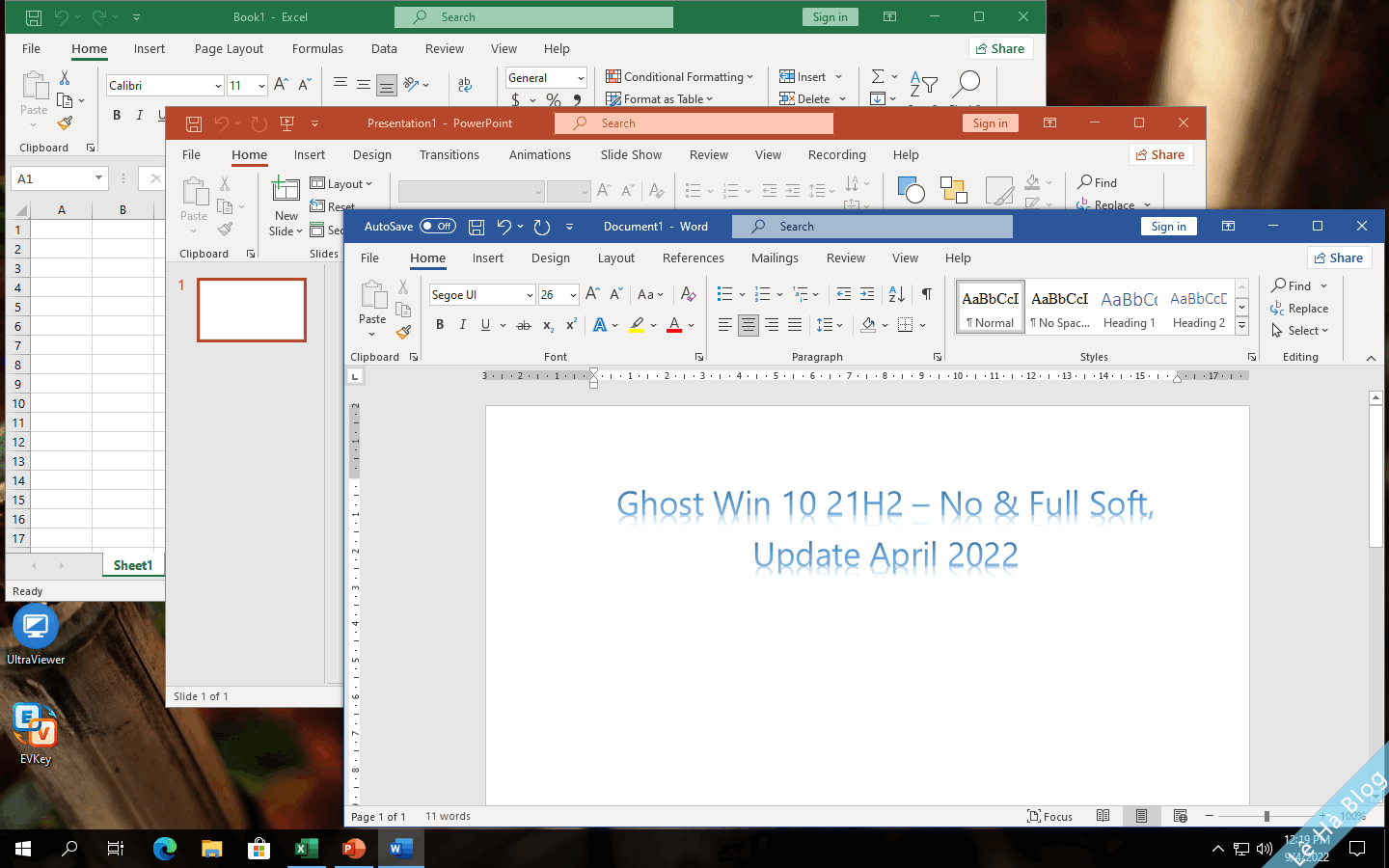 Ghost Windows 10 21H2 – No & Full Soft, April 2022