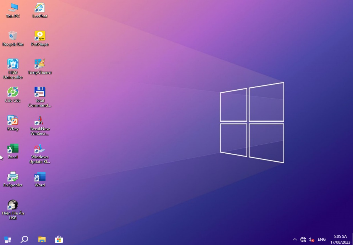 Bộ cài Windows 10, 11 Lite Full Soft, No Soft by LeePhat